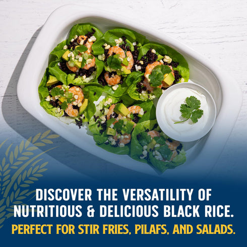 16 Oz Lundberg Black Pearl Rice, Regenerative Organic Certified Full-Bodied Black Rice, Responsibly Grown
