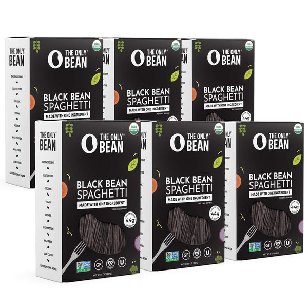 The Only Bean - Organic Black Bean Spaghetti Pasta - High Protein,
