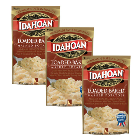 Idahoan Loaded Baked Mashed Potatoes (3 PK) 4oz size each