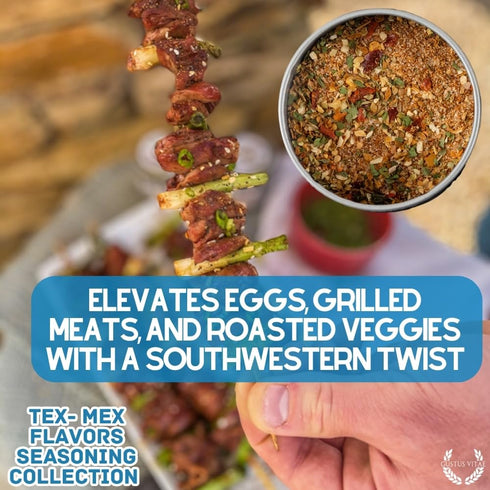 6 Packed, Tex-Mex Flavors Seasoning Collection | Authentic Small Batch | Tacos, Burrito, Enchiladas, Fajita, BBQ, Air