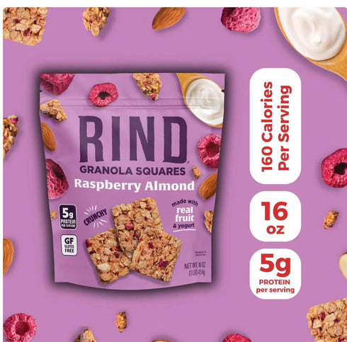 Generic 16 oz. Rind Granola Squares, Raspberry Almond