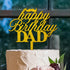 Gamer Control Boy Birthday Gold Cake Toppers Personalized Happy Birthday Cake Topper Gold Acrylic Happy Birthday Cake