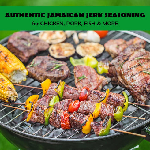 Eaton's Authentic Jamaican Jerk Seasoning - Spicy Caribbean Jerk Seasoning, BBQ Rub, Grilled Chicken Marinade