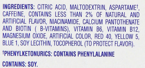 Crystal Light Energy Strawberry On-The-Go Powdered Drink Mix, 30 Count