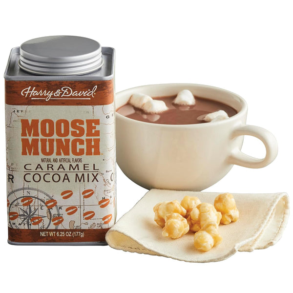 Moose Munch Caramel Hot Cocoa, Gift Set, Kids Stocking Stuffer, Winter Treat