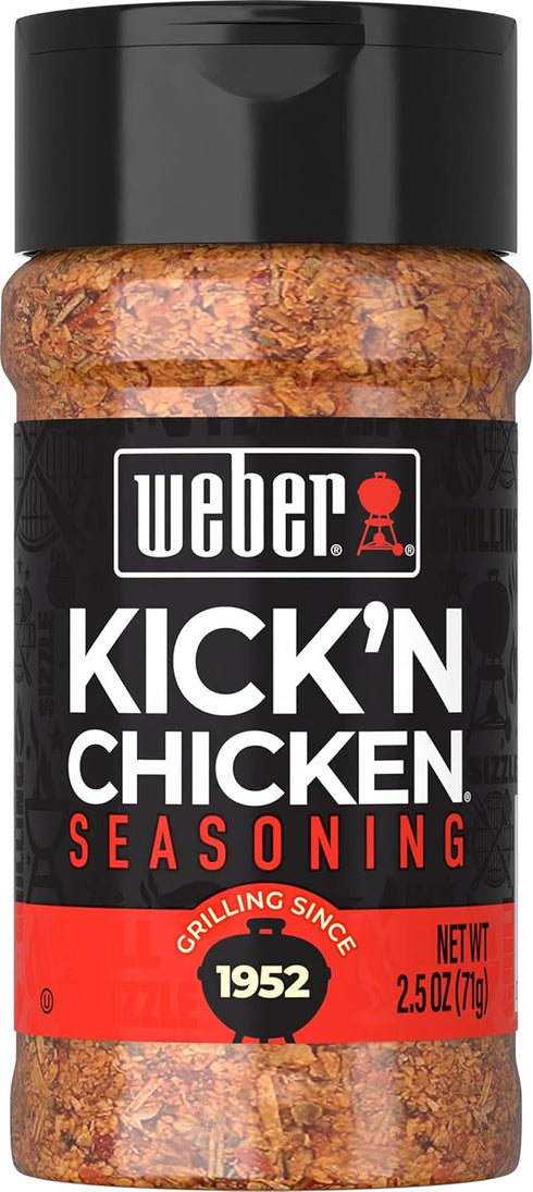 Weber Kick'n Chicken Seasoning, 2.5 oz