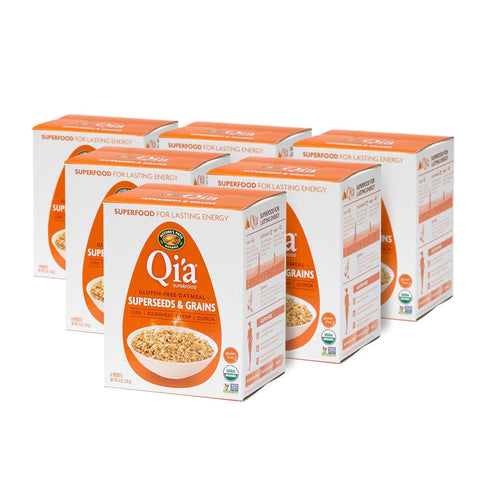 8 oz (Pack 6), Nature's Path Organic Qi'a Superseeds & Grains Instant Oatmeal, of Gluten Free, Non-GMO