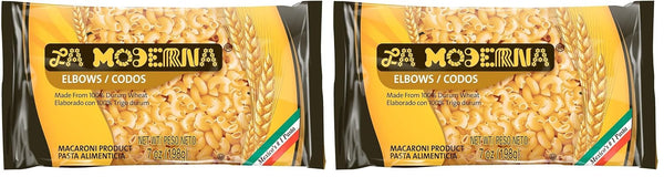 LA MODERNA, Elbow Codos Pasta, 7 oz | Enriched Durum Wheat Semolina