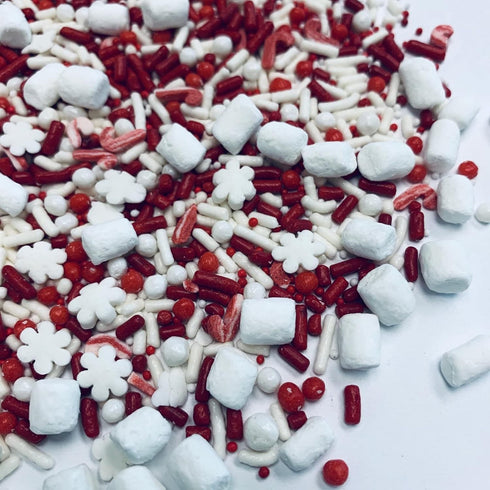 (7 oz.) COOL MOM SPRINKLES Mini Marshmallows for Hot Chocolate Sprinkles Medley Christmas Themed Sprinkles