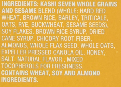14 oz Kashi GoLean Crunch, Honey Almond Flax Cereal