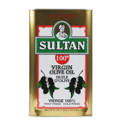 Sultan Mediterranean 100% Virgin Olive Oil (128 OZ / 1 Gallon), First