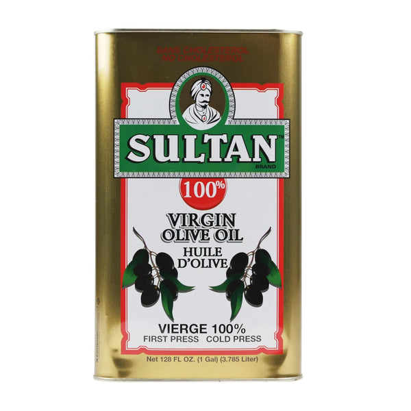Sultan Mediterranean 100% Virgin Olive Oil (128 OZ / 1 Gallon), First
