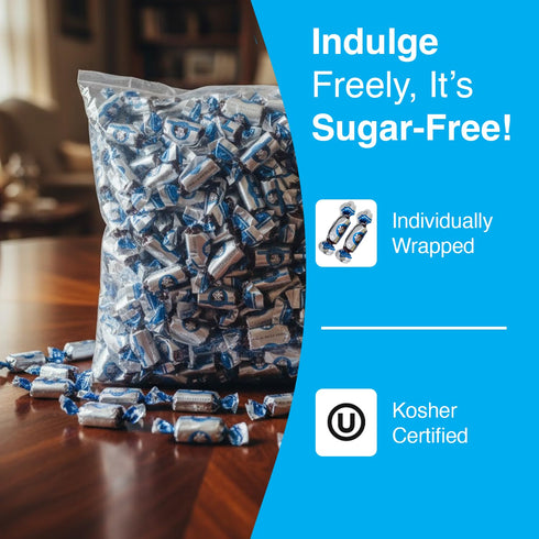 3 Coffee Rio Sugar Free Original Coffee Candy Bulk, Pound Bag - Individually Wrapped Sugar Free Hard Candies Blended