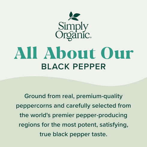Simply Organic Black Pepper - 4 Oz