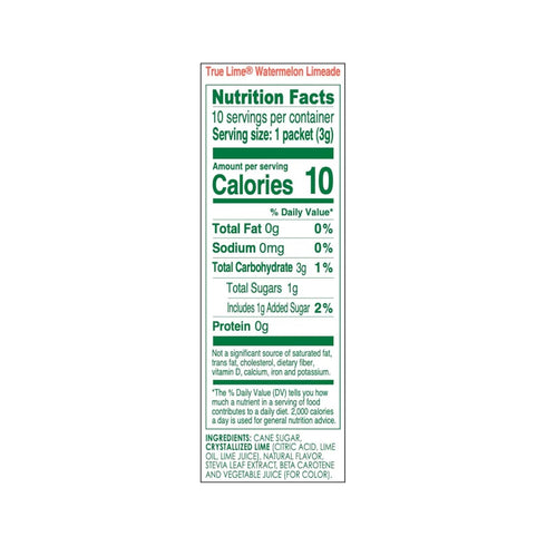 10 3 pack True Lime Watermelon Limeade, ct