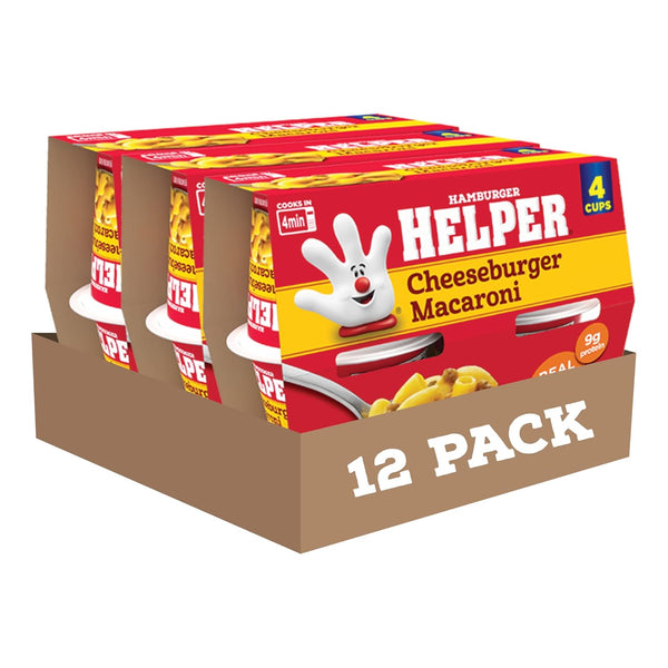 Hamburger Helper Cheeseburger Macaroni Microwave Cup (2 oz - 12 Pack) No