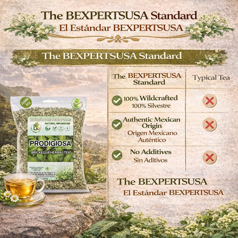 4 oz (113g) 100% Prodigiosa Herbal Tea Natural Mexican Herb Wildcrafted Brickellia Vegan, Non-GMO Loose Leaf Herbal