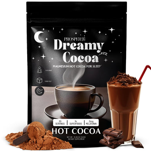 Prosper Magnesium Hot Cocoa - Melatonin & Sugar Free Cocoa - Sleep Aid