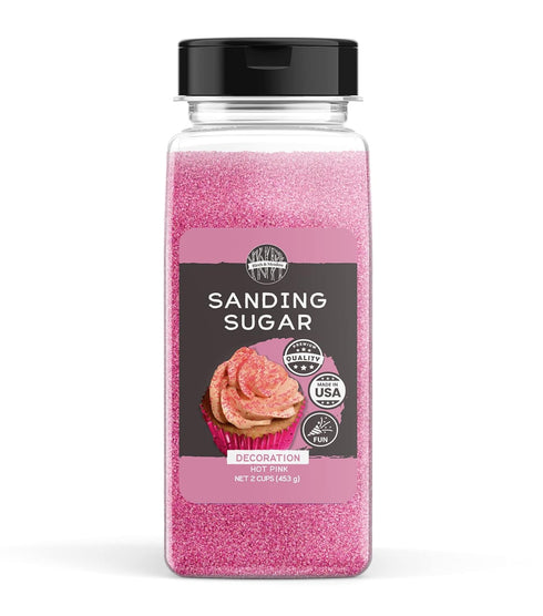 1 lb., Birch & Meadow Blue & Pink Sanding Sugar Bundle Mixed Colors, Colorful Sugar Crystals for Festive Holiday Baking