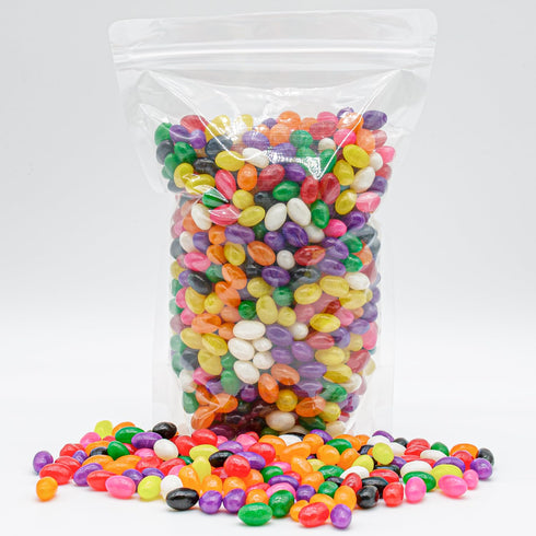 1 lb Jelly Beans Wide Fruit Flavors Assortment, Soft & Chewy, Juicy & Long Lasting Taste, Bulk Jellybeans Candy