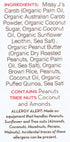 3 2 Pack Missy J's Organic Peanut Butter Carob Bar Ounce | Carob Made w/Coconut Sugar, Vegan and Gluten-Free | Healthy
