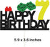 Building Block Birthday Party Supplies, Cake Topper Decorations for Building Block Party Decor, 7