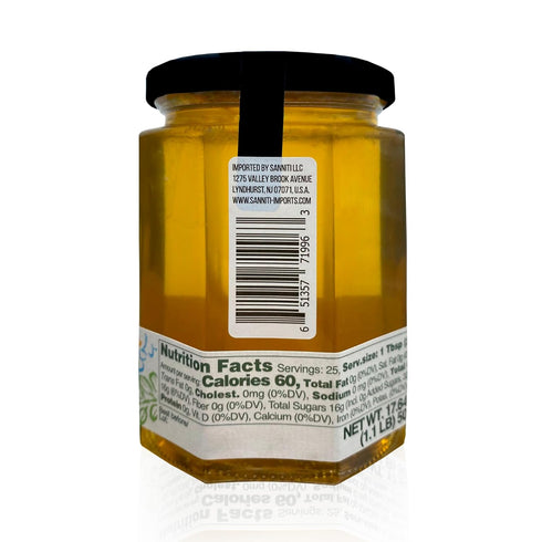 17.64 oz (Pack 1) Sanniti Fulmer All Natural Hungarian Acacia Honey