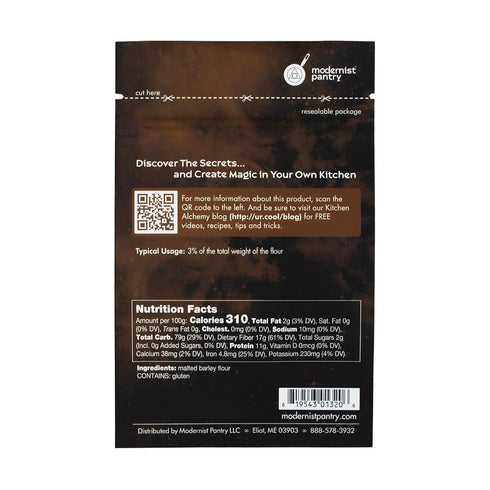 Non-Diastatic Barley Malt Powder ? Non-GMO Vegan OU Kosher Certified - 50g/2oz