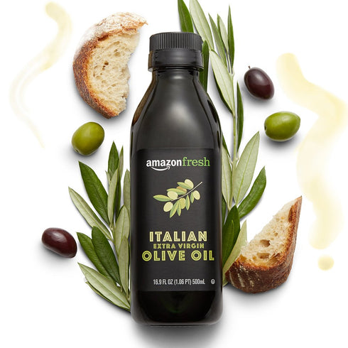 Amazon Fresh , Italian Extra Virgin Olive Oil, 16.9 Fl Oz (Pack of 2)
