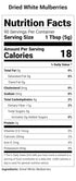 Mulberries, 4 Lbs (Pack 4), Nutrient-Packed Terrasoul Superfoods Organic Sun-dried White of Sweet Superfood Snacking