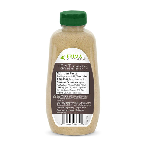 Pack, Whole30 12 Pack 2 Primal Kitchen Organic Mustard Variety Dijon & Spicy Brown, Approved, Certified Paleo, and Keto