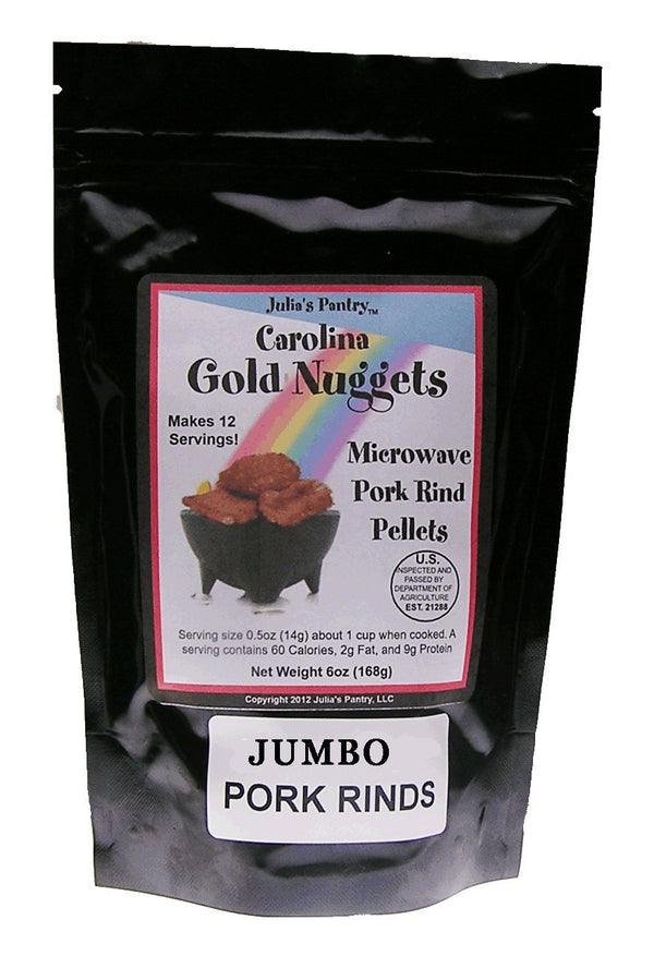 Carolina Gold Nuggets Pork Rinds Large Jumbo Chicharrones 6 Oz Package