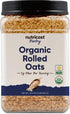 Nutricost Pantry Organic Rolled Oats (2 LB) - 5g Fiber Per Serving,