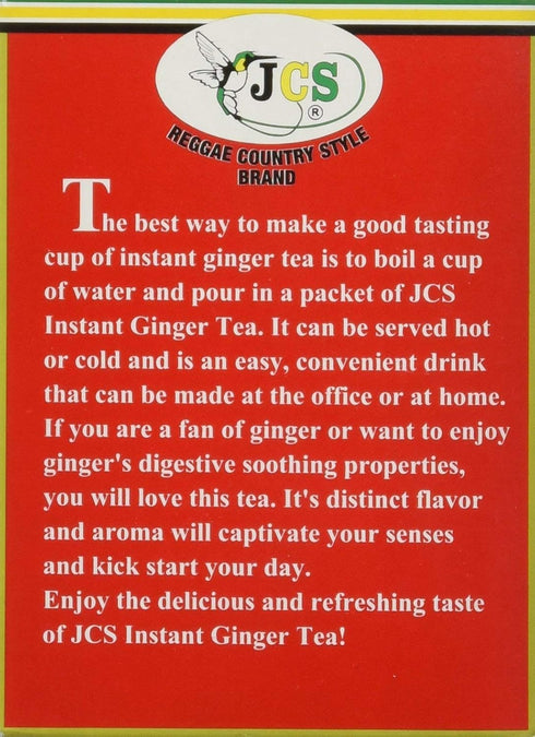 JCS Instant Ginger Tea - Product of Thailand (18G, 11 PACKS) - 1 X