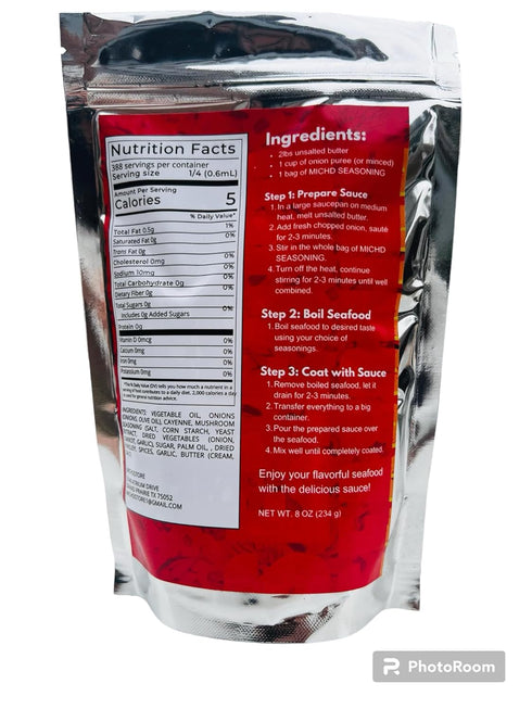 MICHDSTORE 8 oz Seafood Boil Seasoning Premium Quality Great on Fish, Crab, Shrimp, Crawfish and a Variety of Meats