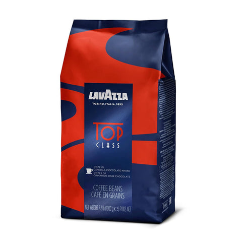 2.2 (Pack 1), Lavazza Top Class Whole Bean Coffee Blend, Medium Espresso Roast Bag, Pound of Authentic Italian, Blended