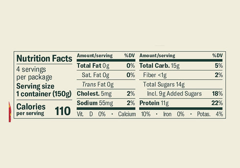 5.3oz 4-pack Chobani Non-Fat Greek Yogurt Strawberry on the Bottom