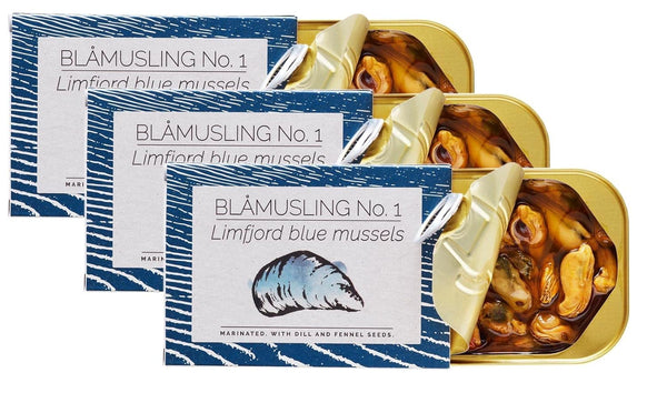 Fangst Blamuslinger No. 1 | Tinned Limfjord Blue Mussels Marinated with Dill