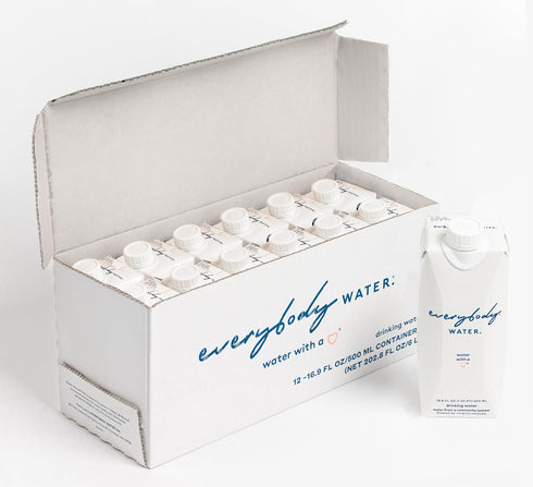 Everybody Water, Boxed Water, Premium Filtered Still Waters, 12 Pack Reverse Osmosis,
