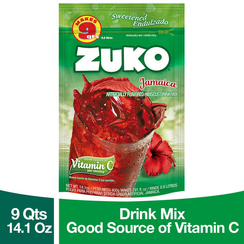 Pack, 14.1 oz, Pack 6 Zuko Jamaica Instant Powder Drink Family