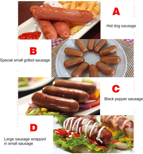 Xcello 42 44mm Sausage Casings, to Edible Salted Sausage Casings for Making Bratwurst Bockwurs and Italian Sausages