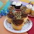 Set of 6 Leopard Print Animal Spots Heart Love Cupcake Picks Toppers Decoration