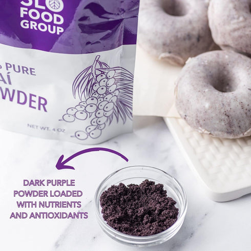 Slofoodgroup Freeze Dried Açaí Powder, Pure Acai Powder from Brazil, 8 oz