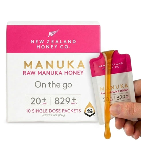 New Zealand Honey Co. Manuka Honey Packets UMF 20+ | Individual Single