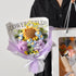CarpNettore Crochet Flower Bouquet, Hand Knitted Flower Gift, Blessing for Wife, Purple