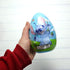 2.86 Jumbo Stitch Easter Egg with Candy Stars and Mini Stickers Inside, Festive Basket Stuffer Gift, Ounces