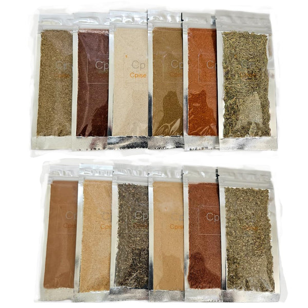 Organic Spice and Seasoning Basic Starter Set includes 12 Organic Spices: Cayenne