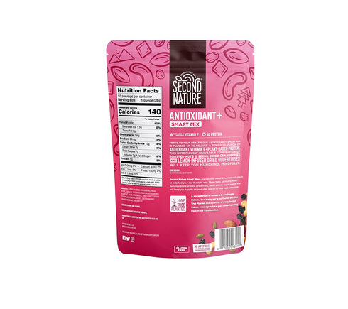 10 (Pack 6) Second Nature Antioxidant+ Smart Mix, Good Source of Antioxidant Vitamin E, No Artificial Colors, Flavors