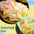 KC Commerce (8oz Pack 2) Colored Prawn Chips (Uncooked) Authentic Asian Shrimp Crackers | Fry at Home Crispy Snack |