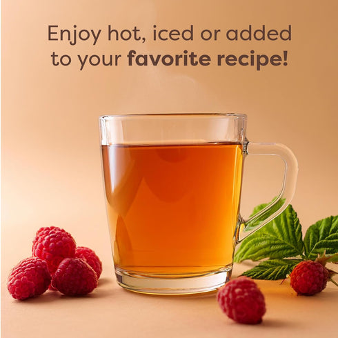 100% 200 (4.5oz) Waka Instant Green Tea Mix, Raspberry Flavored - Tea Leaves, No Additives, Unsweetened Tea Powder